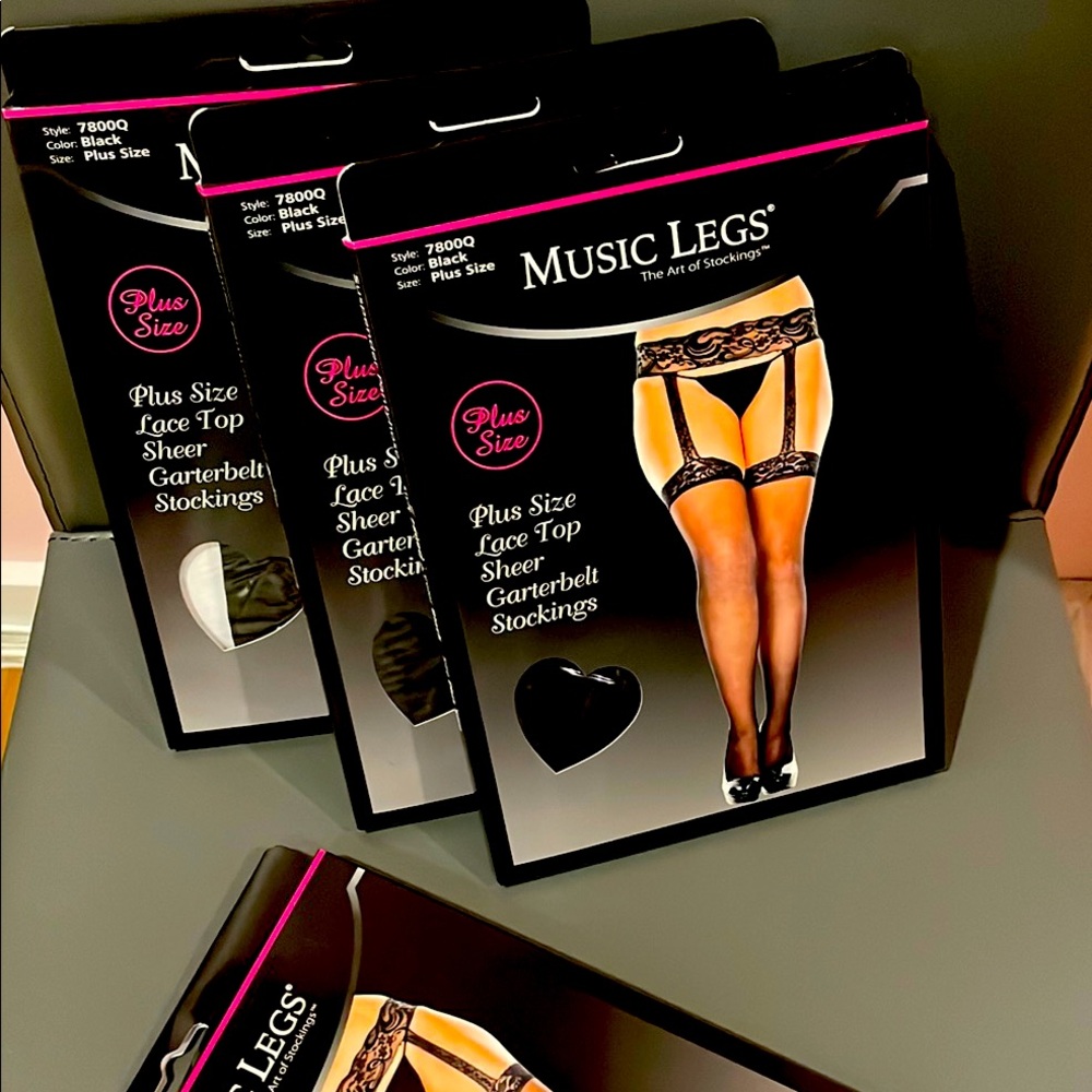 Music Legs‎ Black Underwear Seamless Comfort